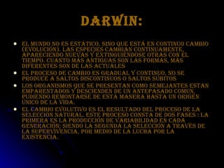 Teorias Evolucion Larmarck Y Darwin Ppt