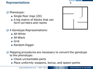 Evolving Interesting Maps for a First Person Shooter | PDF