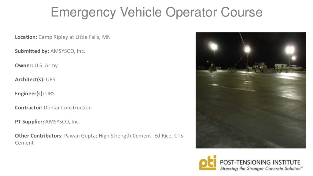 Emergency Vehicle Operator Course (EVOC)