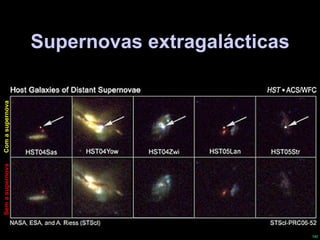 Supernovas extragalácticas Com a supernova Sem a supernova 