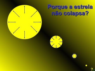 Porque a estrela não colapsa? ? 