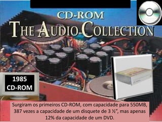 APPLE II1977Apple II – Foi o primeiro microcomputador tal como o conhecemos hoje. Pela primeira vez, a máquina tinha um teclado e podia ser ligada a um monitor.