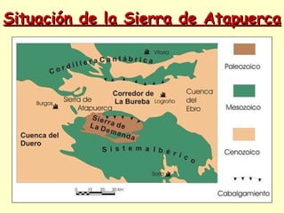 Situación de la Sierra de Atapuerca 