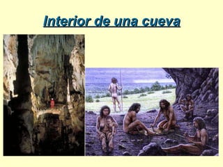 Interior de una cueva 