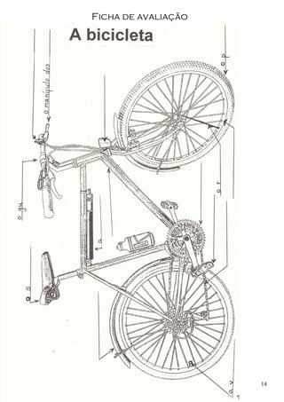 Trabalho elaborado por Irene Lemos                                                                                                       A BICICLETA  14 
Ficha de avaliação
 