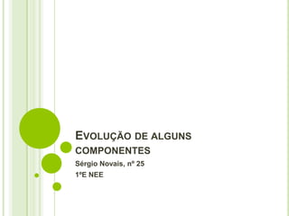 EVOLUÇÃO DE ALGUNS
COMPONENTES
Sérgio Novais, nº 25
1ºE NEE
 