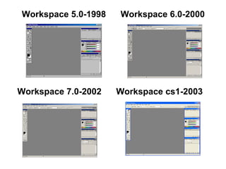 Workspace 5.0-1998  Workspace 6.0-2000 Workspace 7.0-2002  Workspace cs1-2003 
