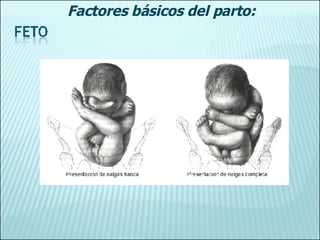 Factores básicos del parto: 