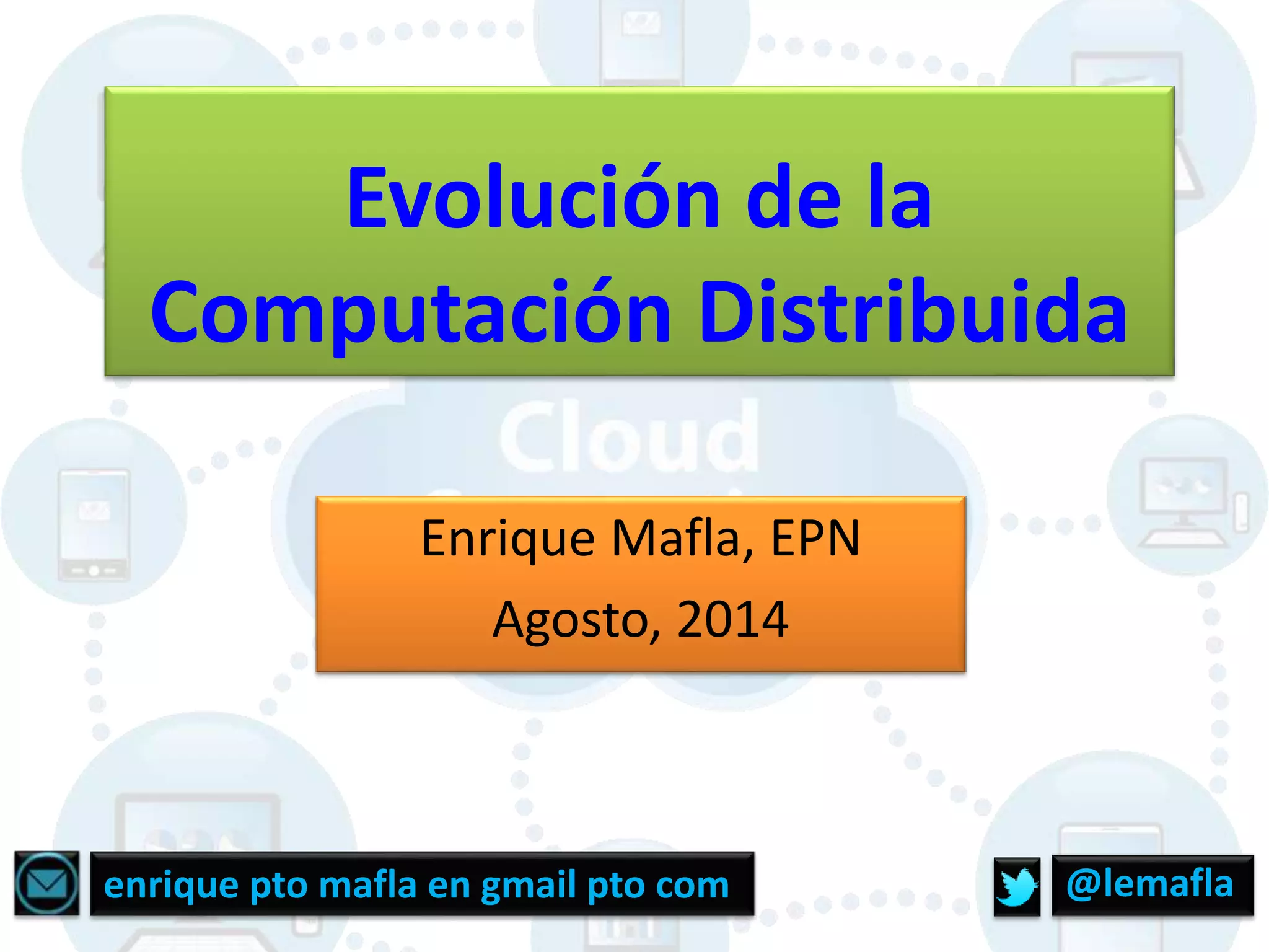 Evolución de la computación distribuida PPT