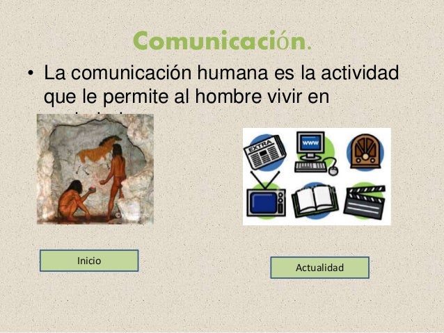Evolución de la comunicación humana.