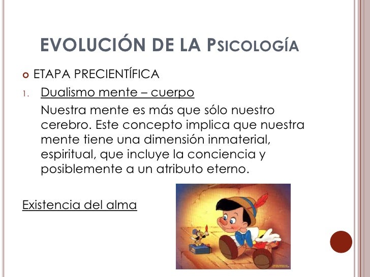 Evolución de la psicología etapas