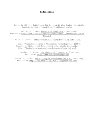 CORTE I EvolucióN De Las Computadoras