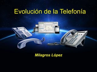 Evolución de la Telefonía
Milagros López
 