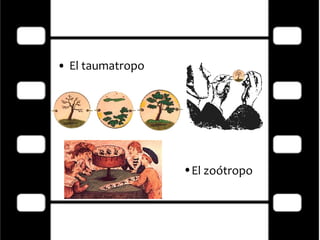 El taumatropo El zoótropo   