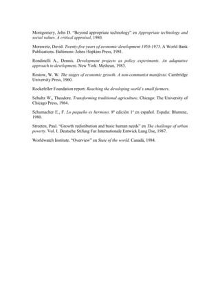 Evolución del concepto de desarrollo | PDF