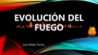 Luis Felipe Torres
EVOLUCIÓN DEL
FUEGO
 