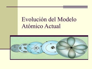 Evolución del Modelo Atómico Actual 