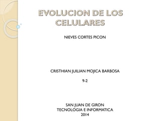 NIEVES CORTES PICON

CRISTHIAN JUILIAN MOJICA BARBOSA
9-2

SAN JUAN DE GIRON
TECNOLOGIA E INFORMATICA
2014

 