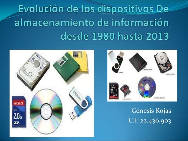 Evolución de los dispositivos de almacenamiento de información