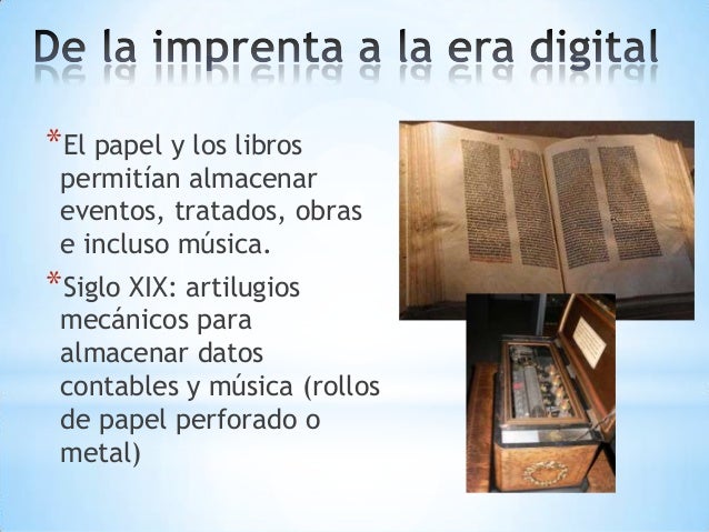 Evolución de los medios de almacenamiento