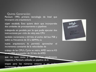 Evolución de los procesadores | PPTX