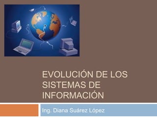 EVOLUCIÓN DE LOS
SISTEMAS DE
INFORMACIÓN
Ing. Diana Suárez López
 