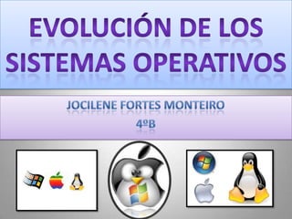 EVOLUCIÓN DE LOS SISTEMAS OPERATIVOS Jocilene Fortes Monteiro 4ºB 