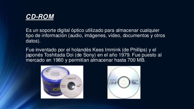 Evolución de los soportes de almacenamiento de datos