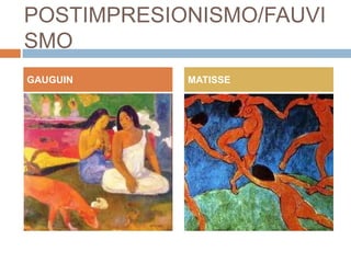 POSTIMPRESIONISMO/FAUVI
SMO
GAUGUIN

MATISSE

 
