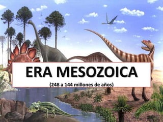 ERA MESOZOICA
  (248 a 144 millones de años)
 