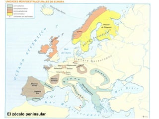 2. Evolución geológica de las unidades morfoestructurales - Tema 1b. Las unidades morfoestructurales y su evolución - El zócalo peninsular 