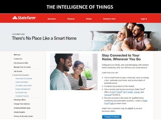 THE INTELLIGENCE OF THINGS
 