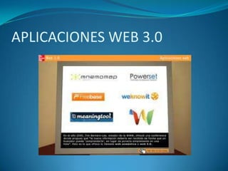 APLICACIONES WEB 3.0
