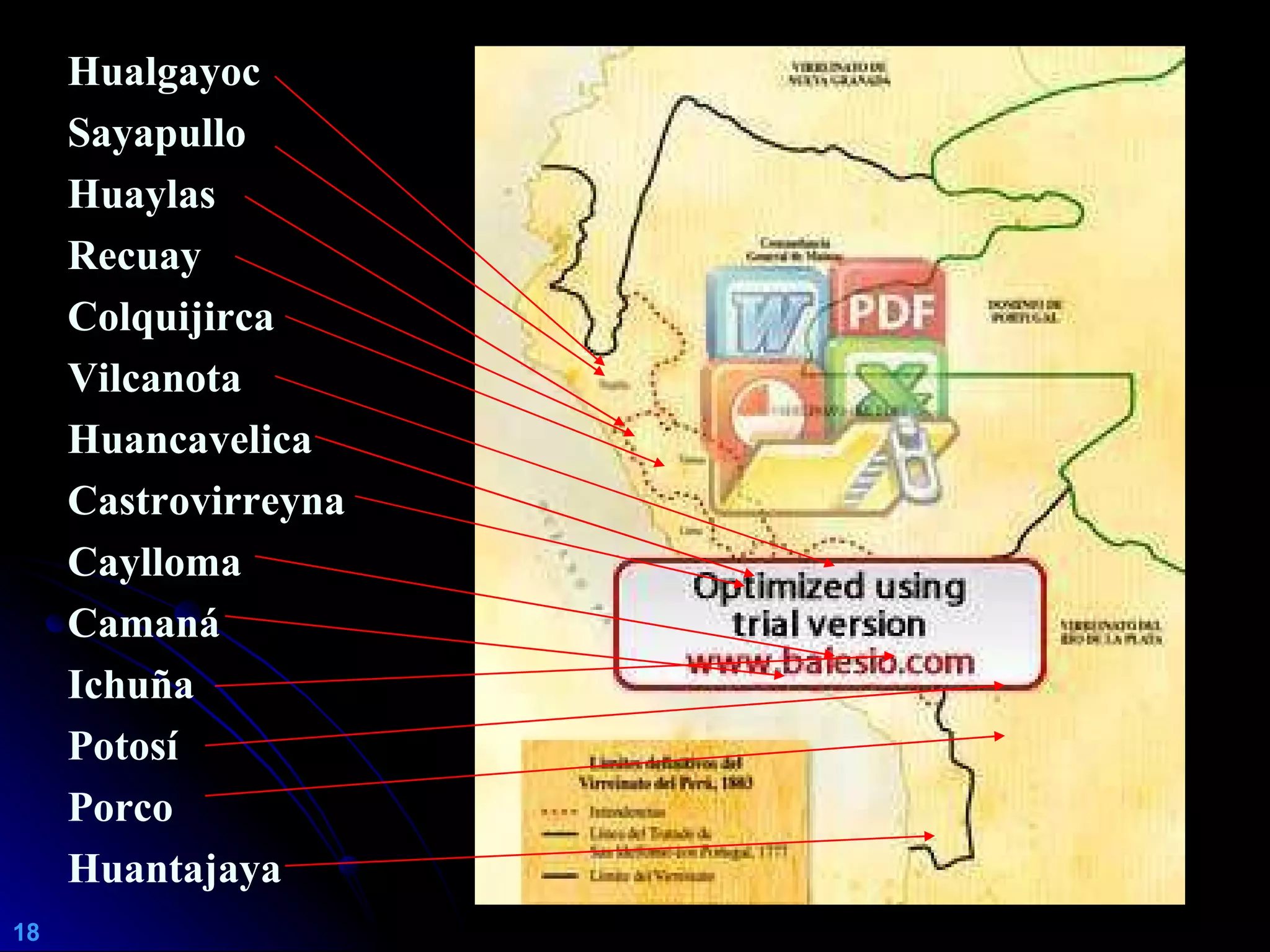 EVOLUCIÓN HISTÓRICA DE LA ACTIVIDAD MINERA EN EL PERÚ | PPT