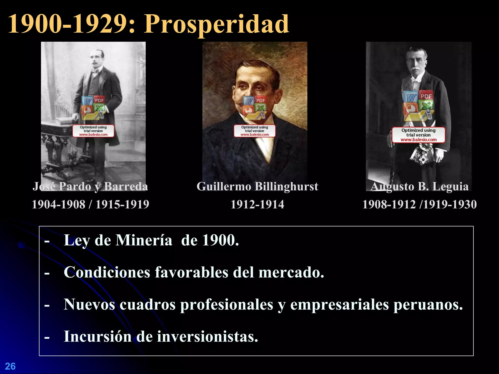 EVOLUCIÓN HISTÓRICA DE LA ACTIVIDAD MINERA EN EL PERÚ | PPT