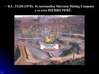 EVOLUCIÓN HISTÓRICA DE LA ACTIVIDAD MINERA EN EL PERÚ | PPT