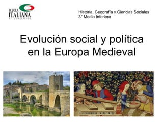 Evolución social y política
en la Europa Medieval
Historia, Geografía y Ciencias Sociales
3° Media Inferiore
 