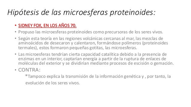 Evolución protobiologica