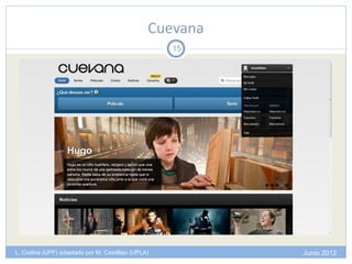 Cuevana
                                                    15




L. Codina (UPF) adaptado por M. Castillejo (UPLA)         Junio 2012
 