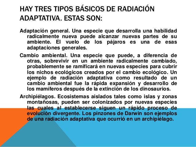 Radiacion adaptativa