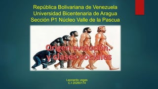 República Bolivariana de Venezuela
Universidad Bicentenaria de Aragua
Sección P1 Núcleo Valle de la Pascua
Leonardo vegas
C.I 20260174
 