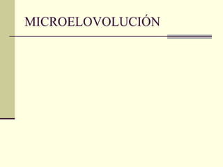MICROELOVOLUCIÓN
 