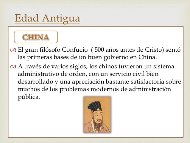 Evolucion de la administracionEdad Antigua