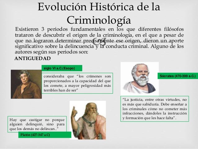 Evolucion de la criminologia