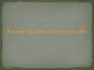 Evolucion de la danza final v