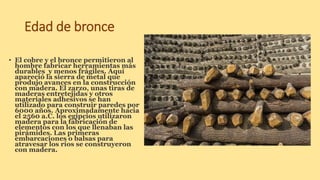 Edad de bronce
• El cobre y el bronce permitieron al
hombre fabricar herramientas más
durables y menos frágiles. Aquí
apar...