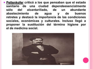  Con el inicio del movimiento socialista científico en 1848 se define la medicina “como ciencia social”  formulada en Alemania por médicos pertenecientes al movimiento reformista -o revolucionario.Rudolf Virchow (1821-1902), prestigioso anatomopatólogo, tras sus estudios una epidemia de tifus en los distritos industriales de Silecia, atribuye ala enfermedad una naturaleza social.