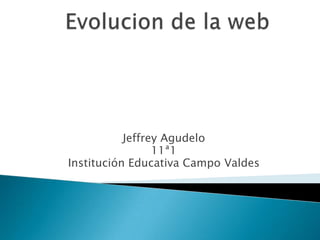 Jeffrey Agudelo
11ª1
Institución Educativa Campo Valdes
 