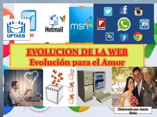 EVOLUCION DE LA WEB
Evolución para el Amor
Elaborado por Jesús
Sosa
 