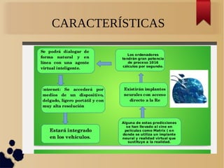 CARACTERÍSTICAS
 